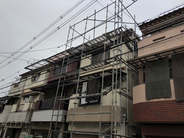 足場完成