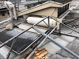 太陽温水器の撤去