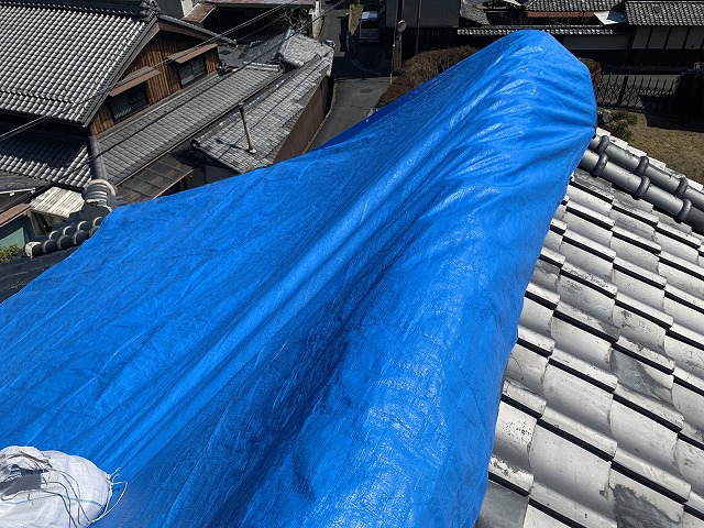ブルーシート養生