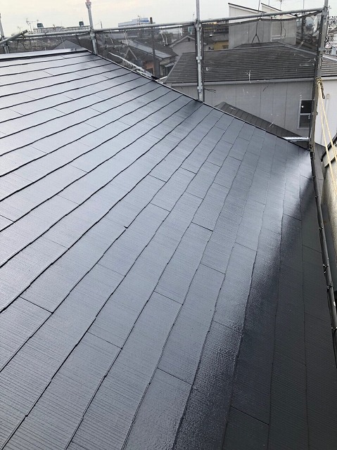 スレート屋根の塗装
