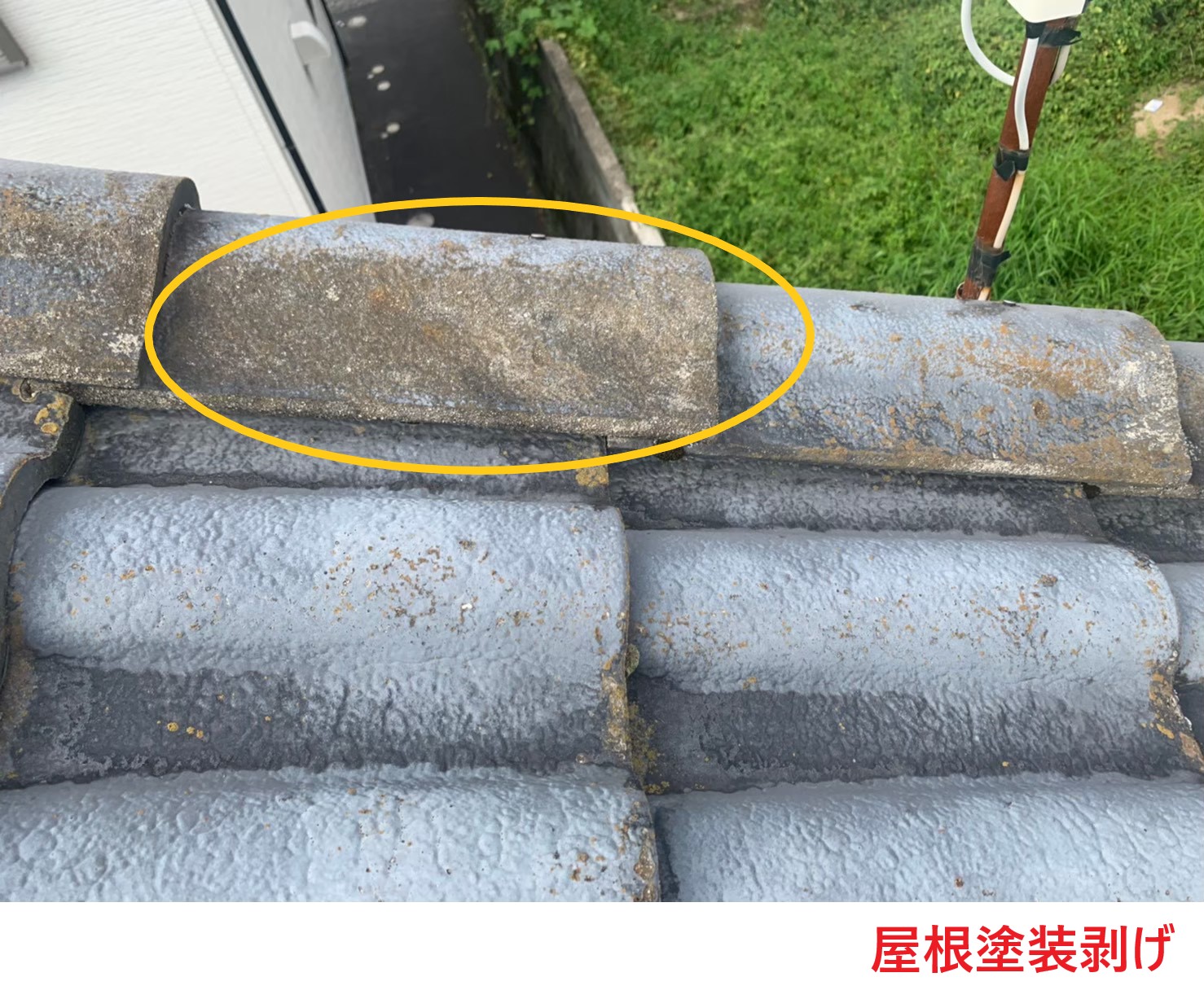 屋根塗装 剥げ2