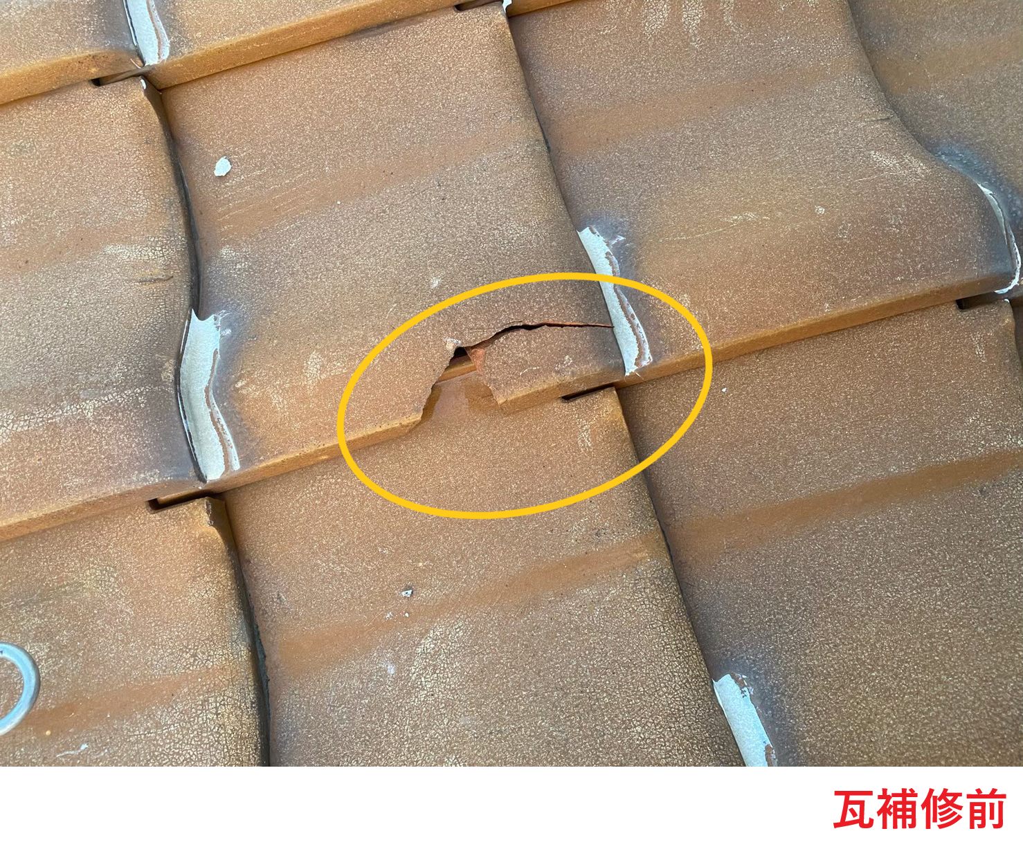 瓦補修前