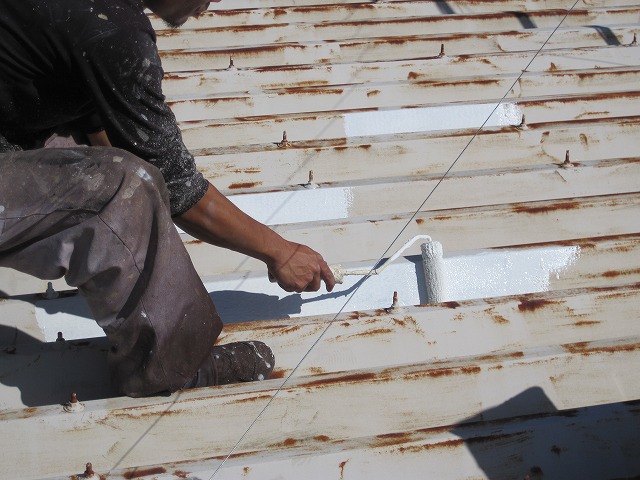 折半屋根さび止め