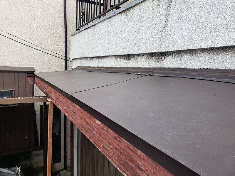 堺市屋根修繕　ガルバニウムでの葺き替えアフター