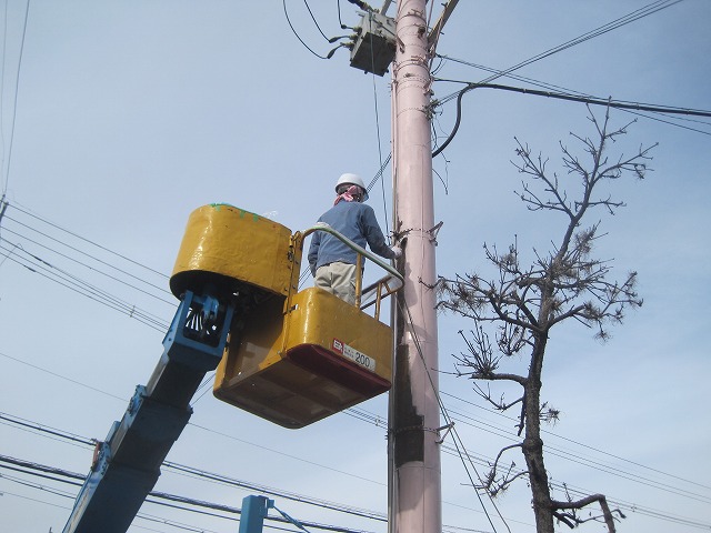 鉄柱塗装