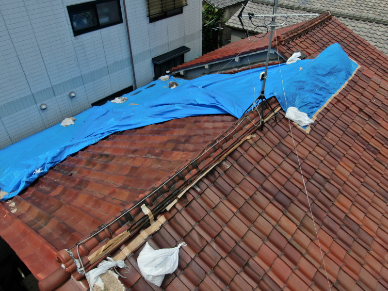 台風の強風で被害