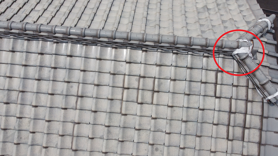 漆喰がボロボロ