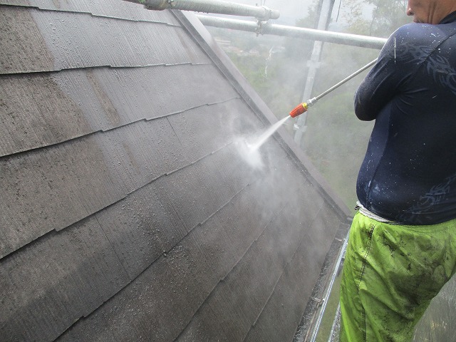 屋根高圧洗浄