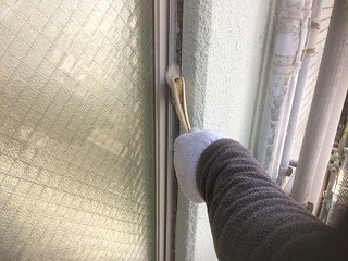 駅前ビル　コーキング工事