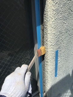 駅前ビル　コーキング