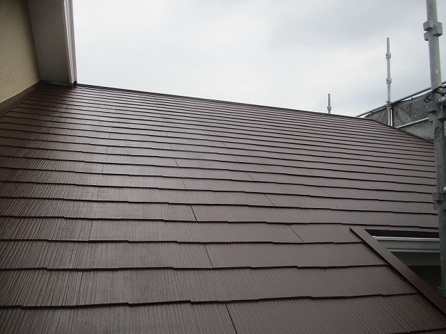 屋根塗装後