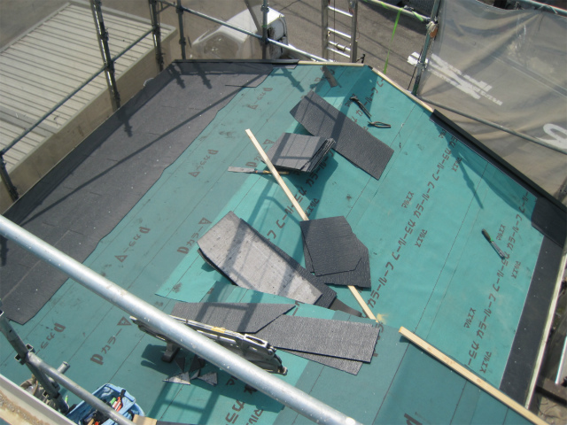 カラーベスト貼り