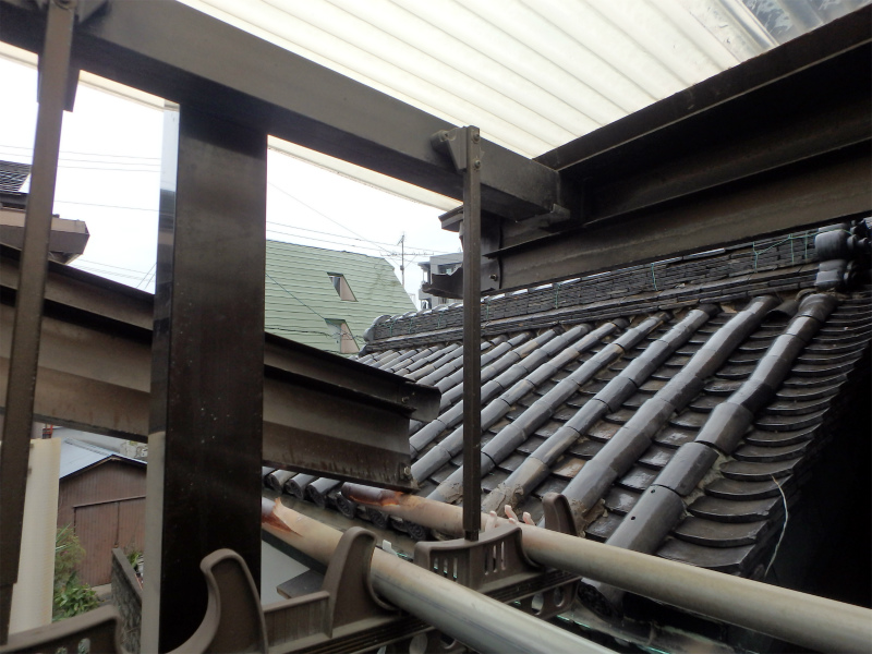 テラス屋根破損