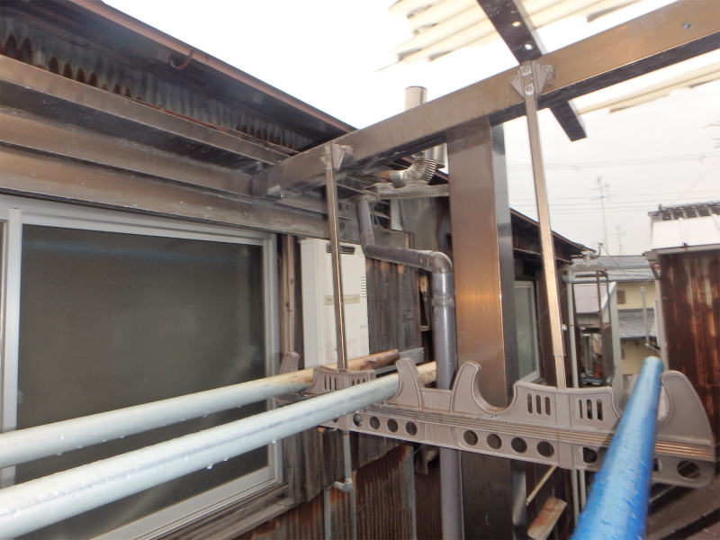 テラス屋根破損