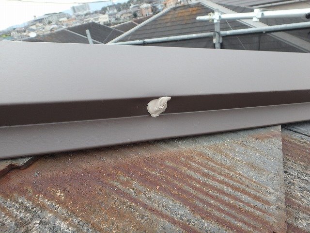 ビス頭シーリング後