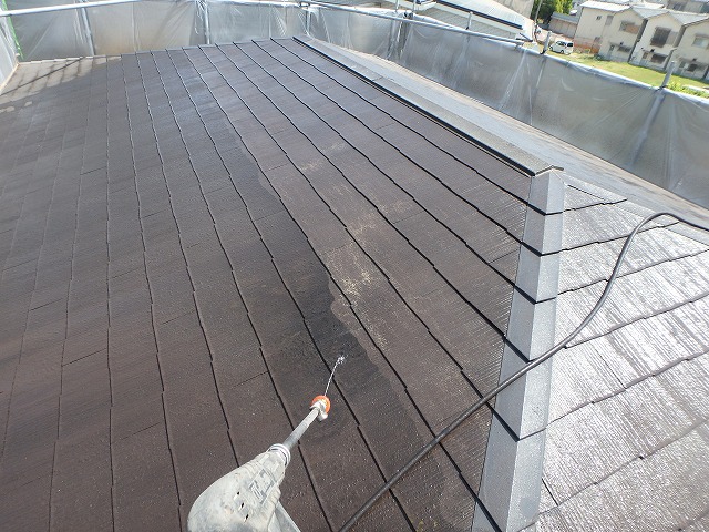 屋根高圧洗浄