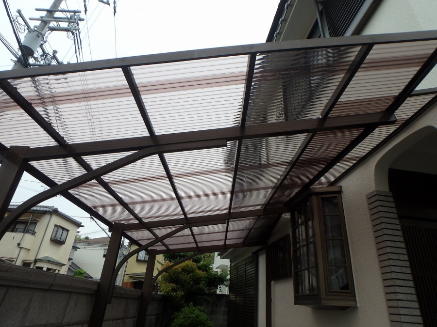 ポリカ波板施工完了