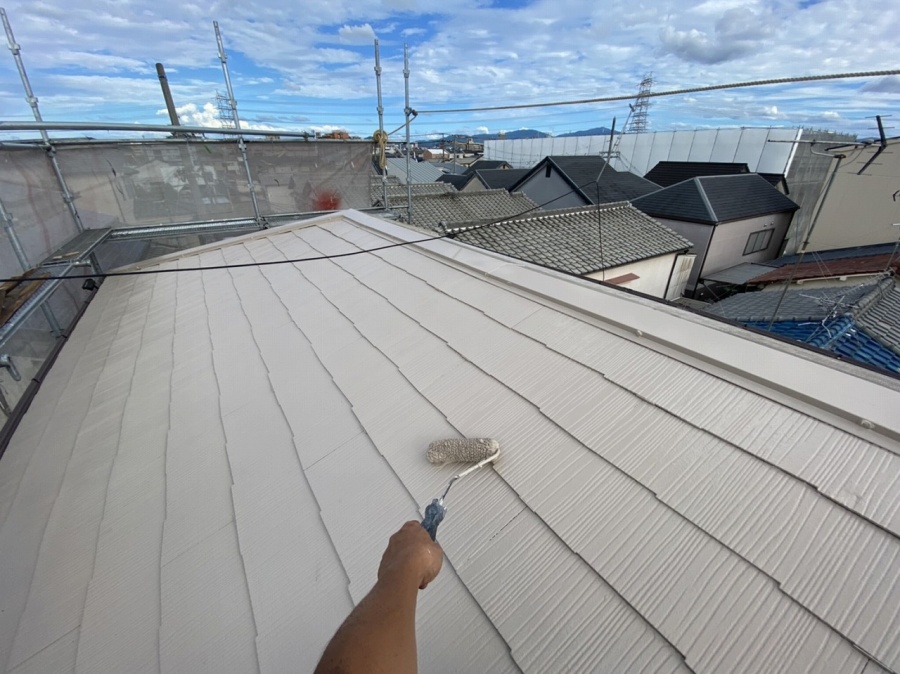 上塗り工程「アレスクール」