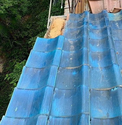 瓦屋根差し替え工事