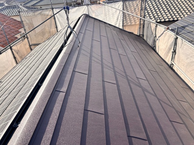屋根施工完了2