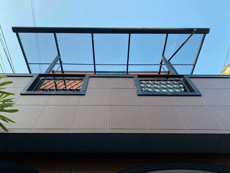 藤井寺市にてベランダパネル交換による屋根修理完工