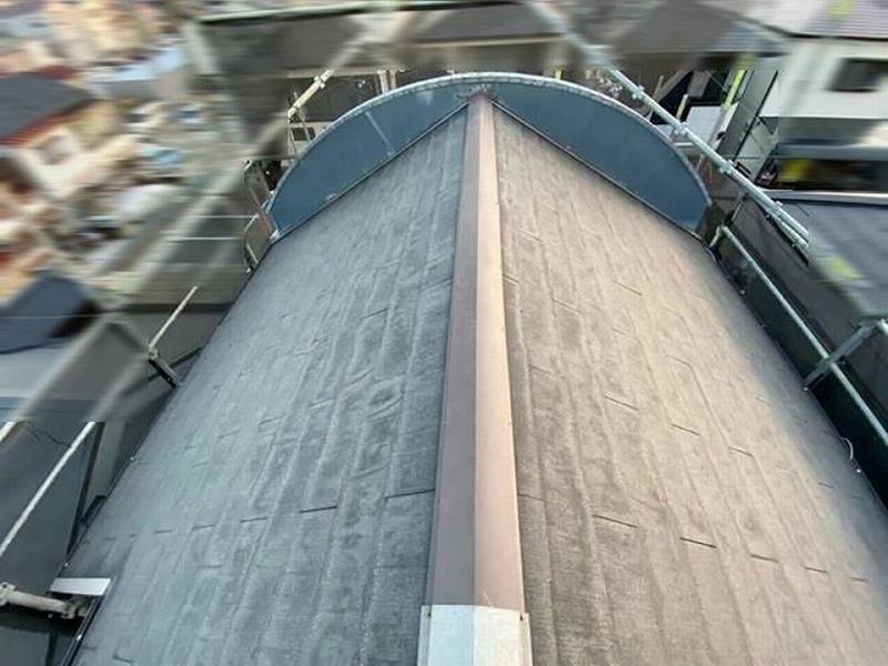 藤井寺市にて棟板金交換による屋根修理の完工