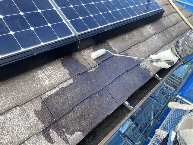 屋根塗装の下塗り