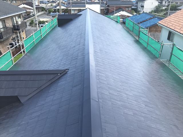 塗装後のカラーベスト屋根