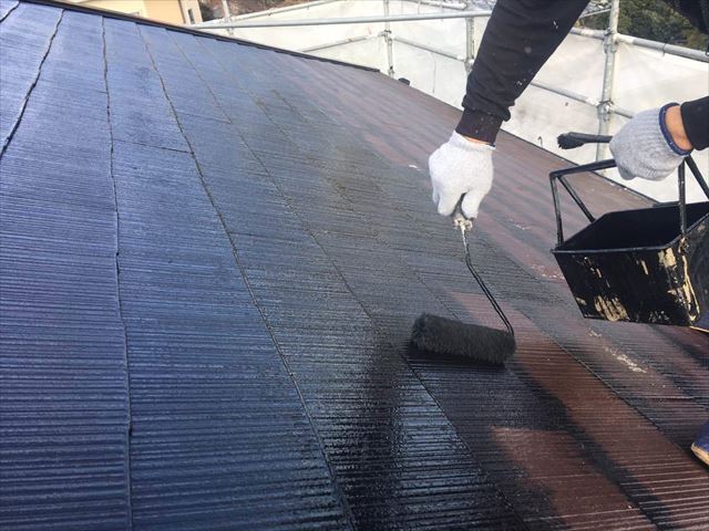 スレート屋根の塗装
