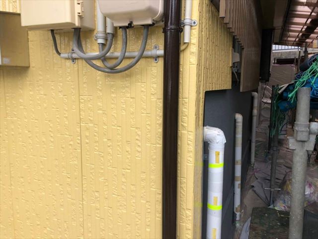塗装後の雨樋