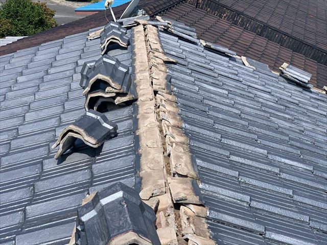 既存の屋根の撤去