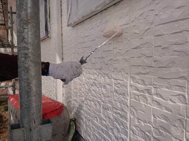 外壁塗装の上塗り