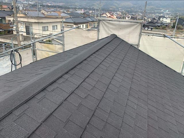 屋根カバー工法でセネターを使用した屋根