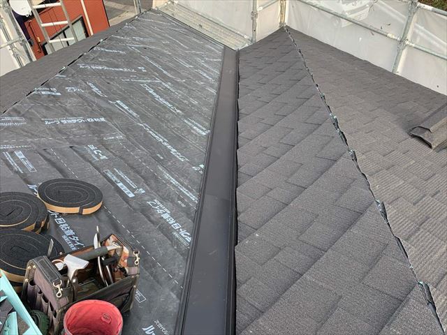 谷板金の取り付け