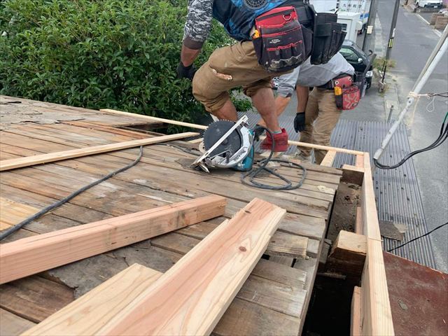 軒先とケラバの延長