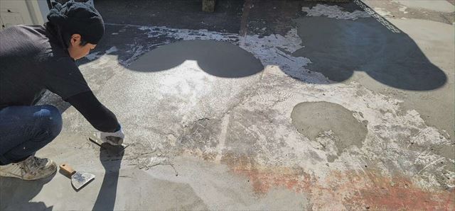 防水工事での下地の補修