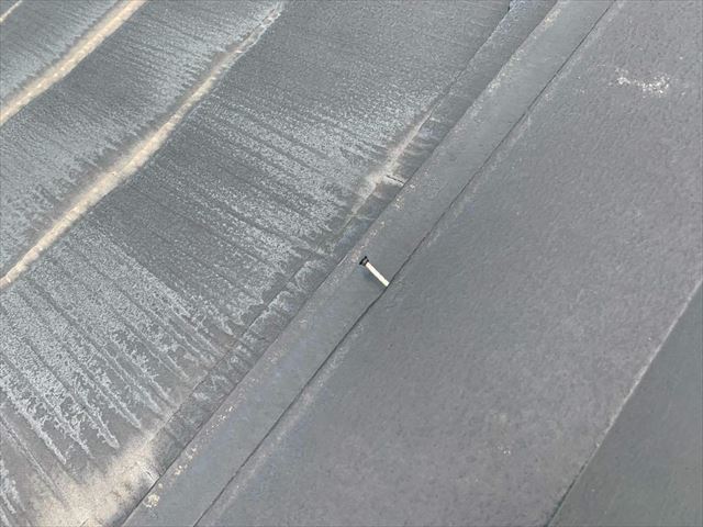 棟板金の釘の緩み