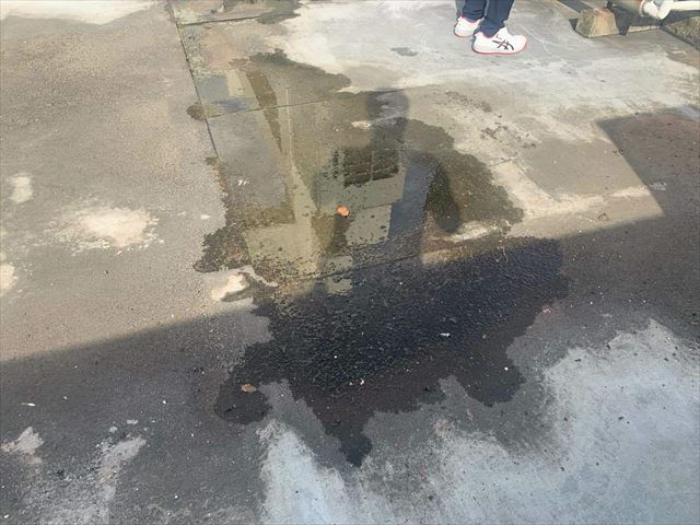 ビル屋上のシート防水