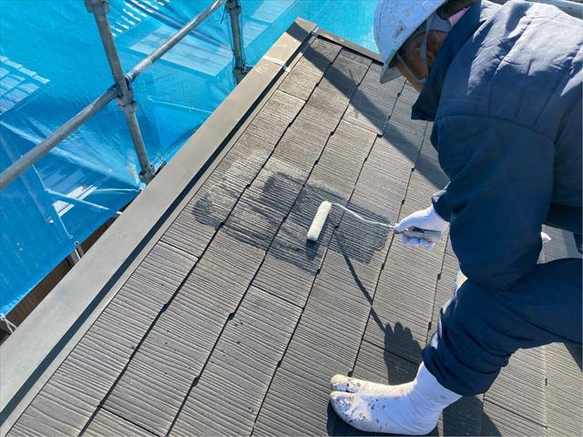 スレート屋根の塗装