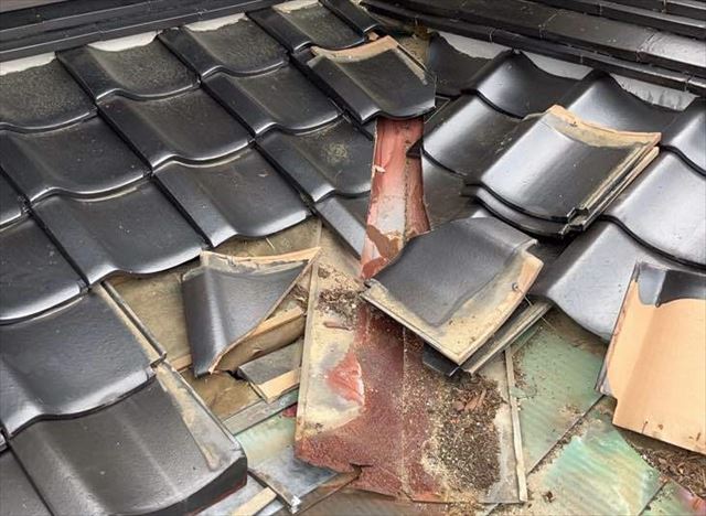 谷板金の撤去