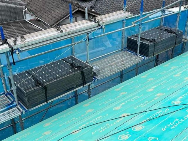 太陽光発電パネルの脱着