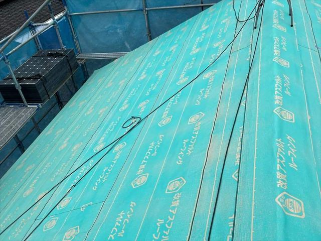 ルーフィングの敷設