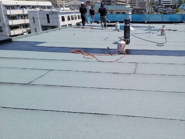 アスファルト防水のトーチ工法