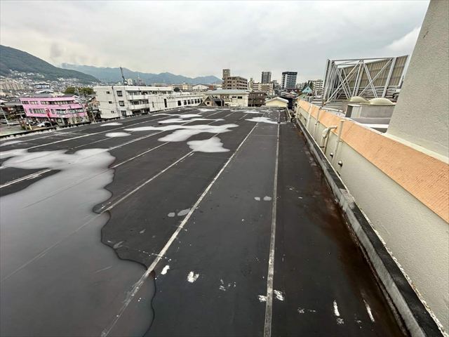 ビル屋上のシート防水