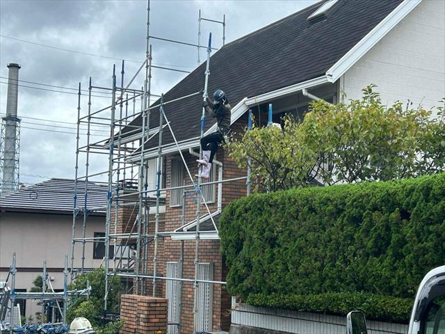 足場の設置