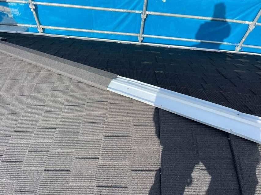 棟板金の取り付け