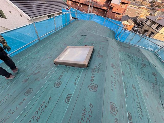 ルーフィング敷設