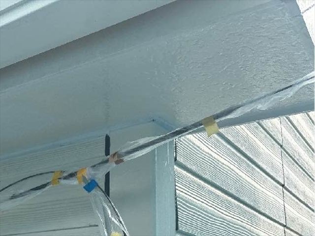 張り替え後の軒天