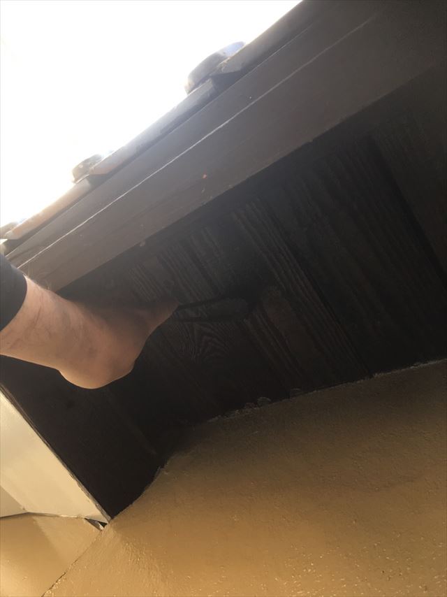 軒先裏塗装