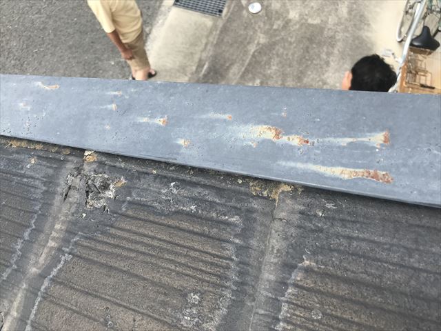 ケラバの板金のサビ